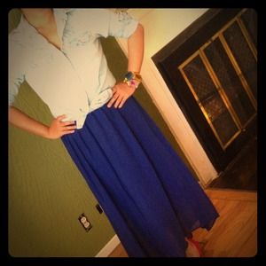 ⏩RESERVED⏪ Blue Maxi Skirt