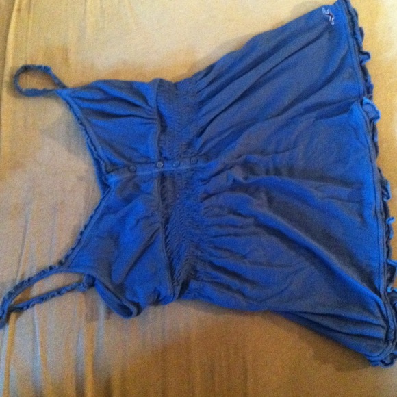 Blue Hollister babydoll tank