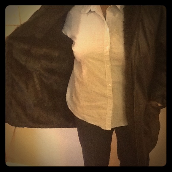 SOLD!!!Reversible Mink and Leather jacket