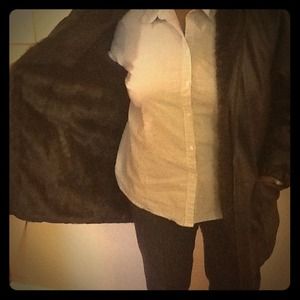 SOLD!!!Reversible Mink and Leather jacket