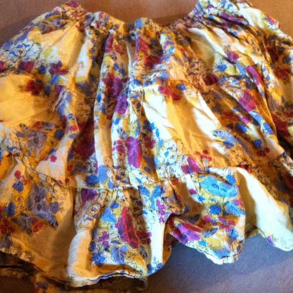 Frilly floral skirt