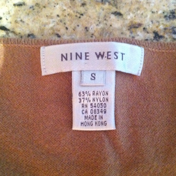 Nine West bronze beaded top - Picture 2 of 2