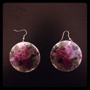 Rose earrings