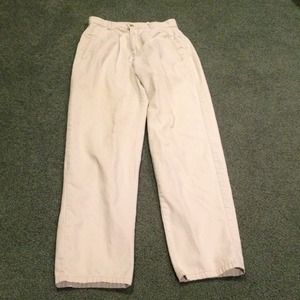 Light beige pants.