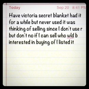 Victoria secret blanket