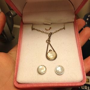 Necklace with matching earrings