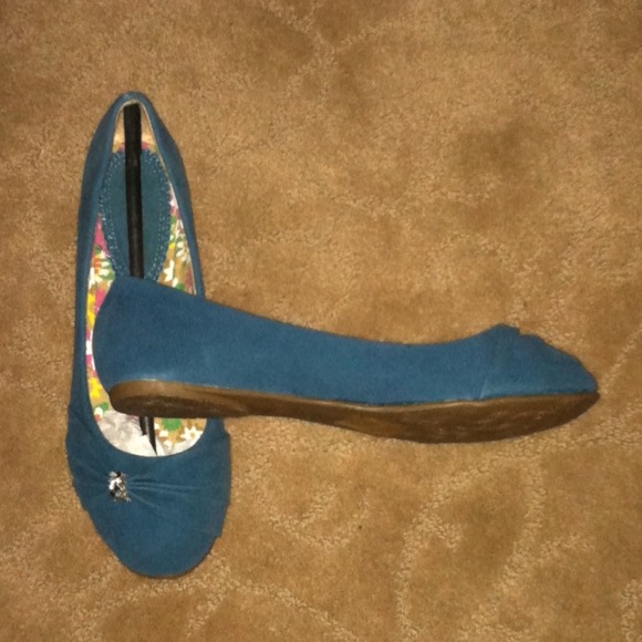 π‘SOLD in bundle: marykat. Turquoise blue flats - Picture 3 of 3