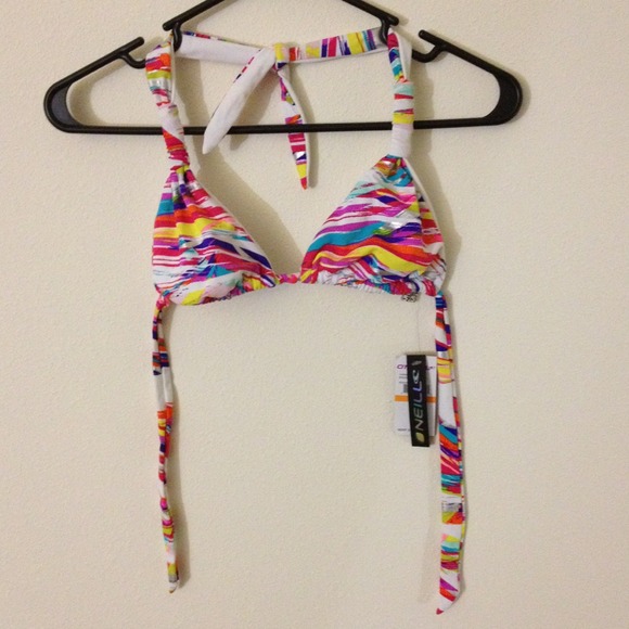 *new* Oneill multi colored bikini top
