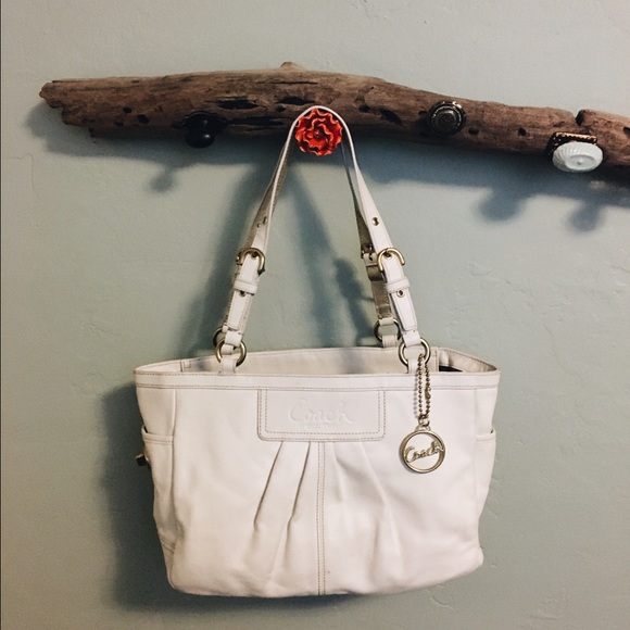 Coach Handbags - AUTHENTIC white coach bag
