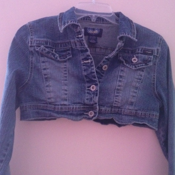 Denim crop jacket