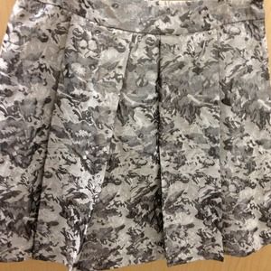 Shiny gun metal fall skirt