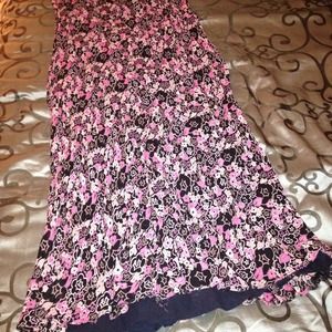 Floral maxi skirt (lined)