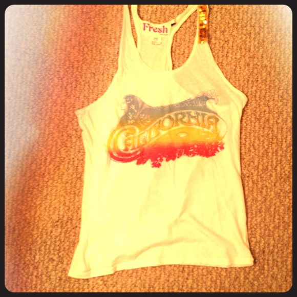 Fresh brand. White top
