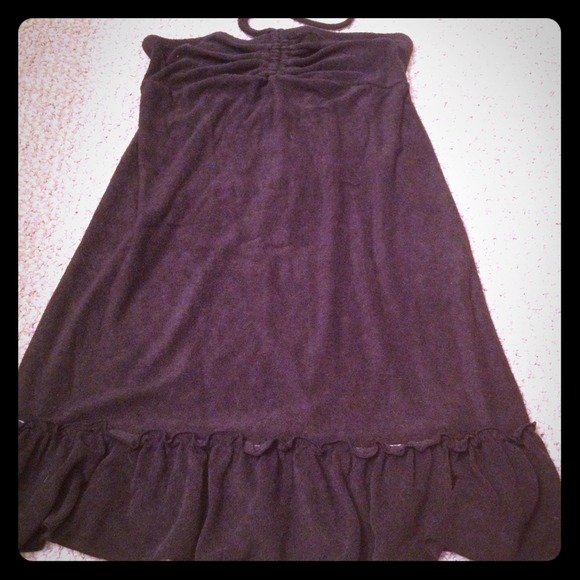 Black swim suit cover up