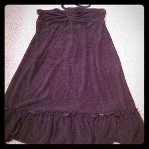 Black swim suit cover up