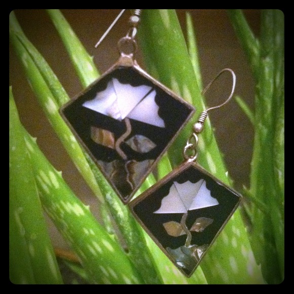 **Sold** Vintage Mexican Alpaca Silver Earrings