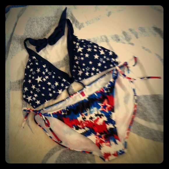 OP stars 2piece swimsuit never worn