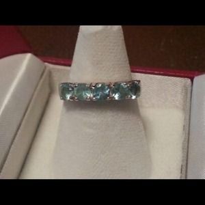 Reduced: Blue topaz ring