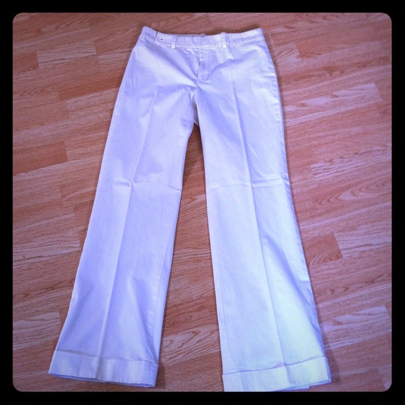 white banana republic dress pants