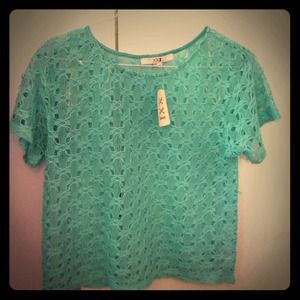 Aqua Woven Top