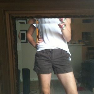 SOLD Brown Cuffed Shorts