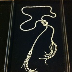 26" long silver mesh chain