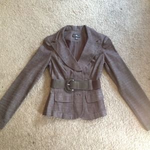 NWOT brown blazer