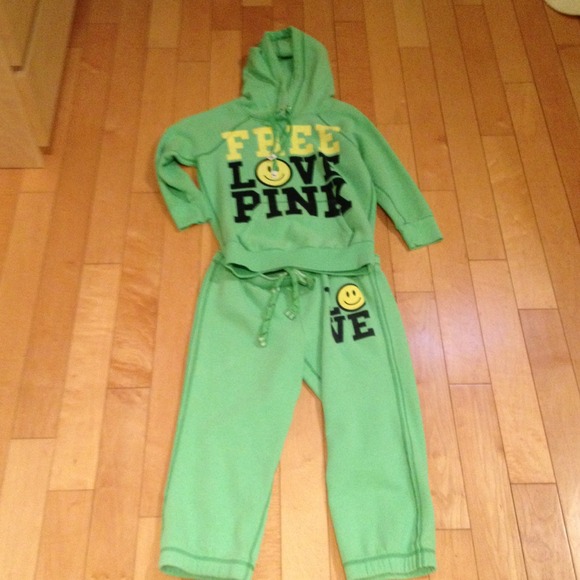 Pink outfit jacket and sweats