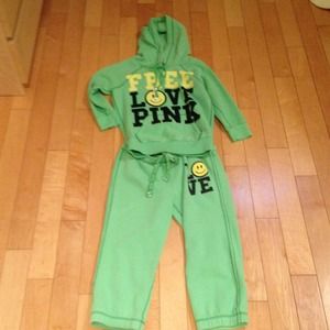 Pink outfit jacket and sweats