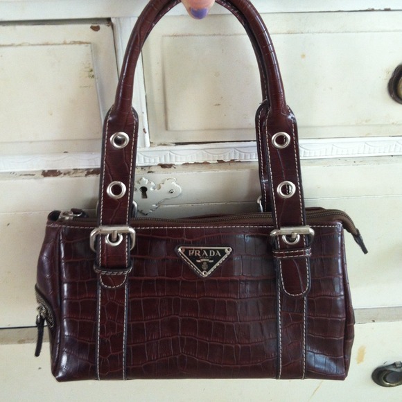 Prada Small Crocodile Satchel - Picture 2 of 4