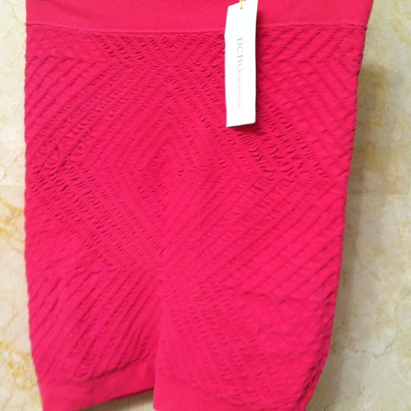 NWT BCBG Hot Pink Tube Skirt