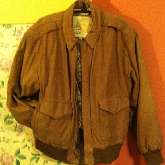 Mens suede "bomber" jacket