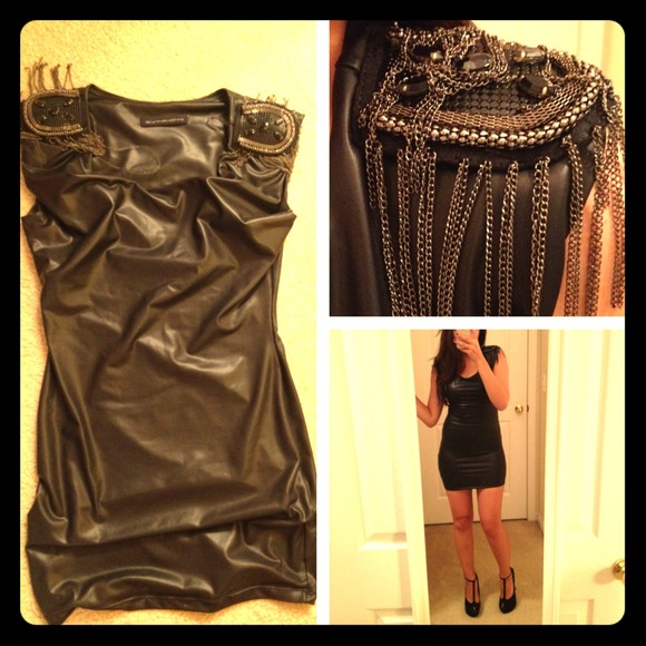 ⛔️Sold⛔️Leather-like dress.
