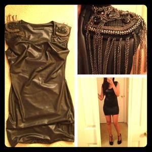 ⛔️Sold⛔️Leather-like dress.