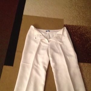 White linen dress pants**+++