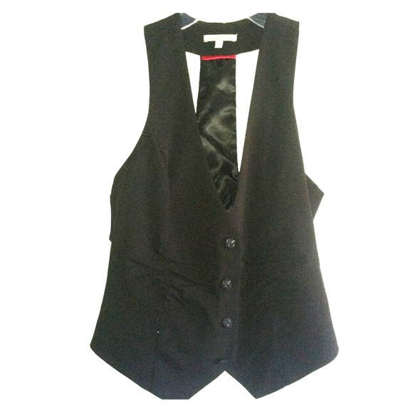 Full length black vest