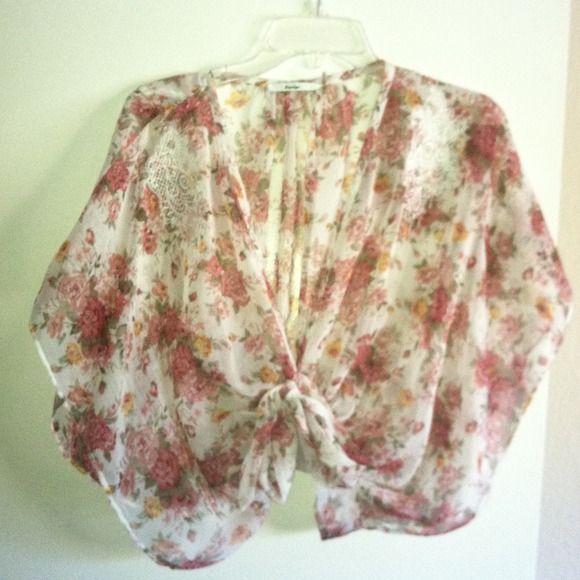 Floral cover up or top