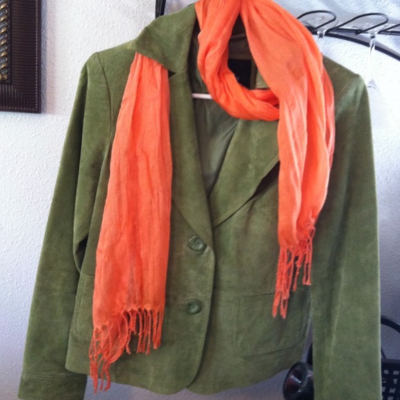 Leather/suede blazer