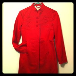 Banana Republic Outerwear - Bundle Banana Republic red coat and JCrew sweater Banana Republic Outerwear - Bundle Banana Republic red coat and JCrew sweater