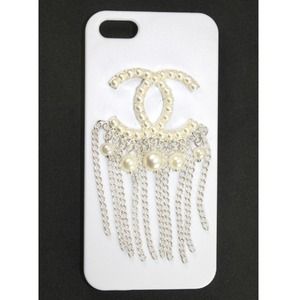 CC Logo Pearl Tassel iPhone 5 Case