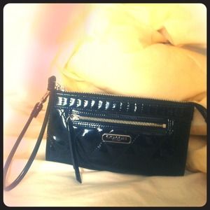 Coach clutch wristlet