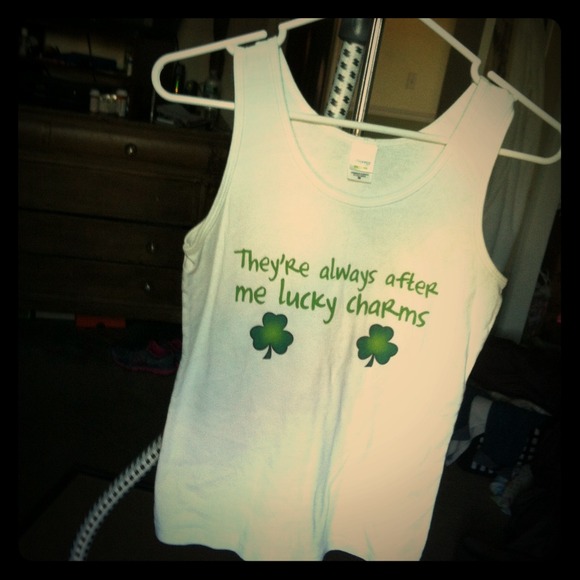 white irish tank top