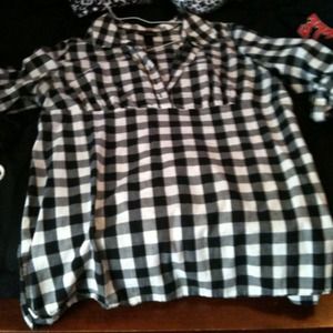 Lane Bryant checkered top