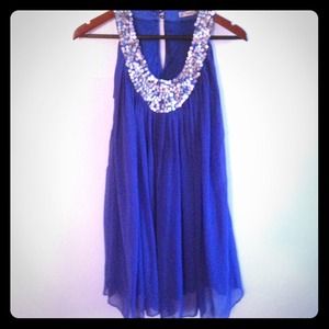 Blue Flowy Dress