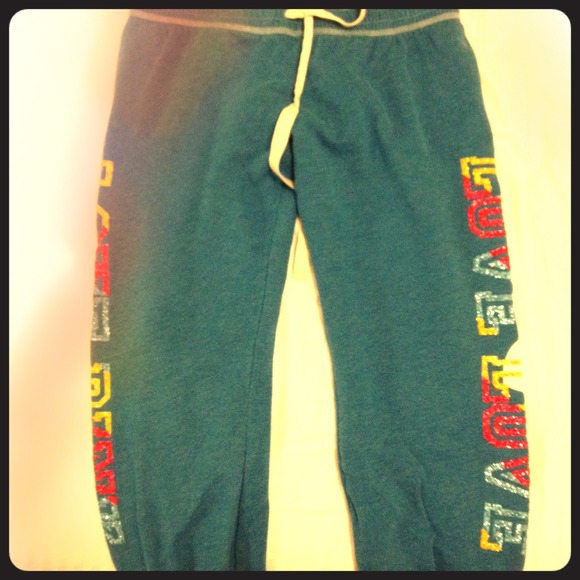 PINK blue sweat pants