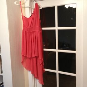 MODA International Pink one shoulder hi-lo dress