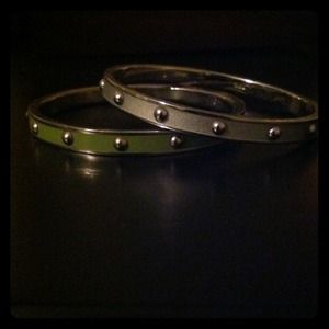 Coach enamel bracelets