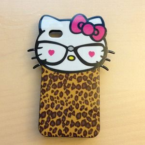 iPhone 4/4s Hello Kitty leopard case