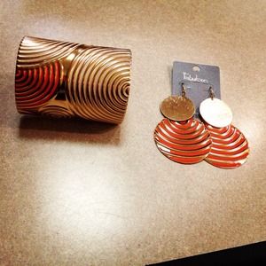 Gladiator Bracelet and earring set