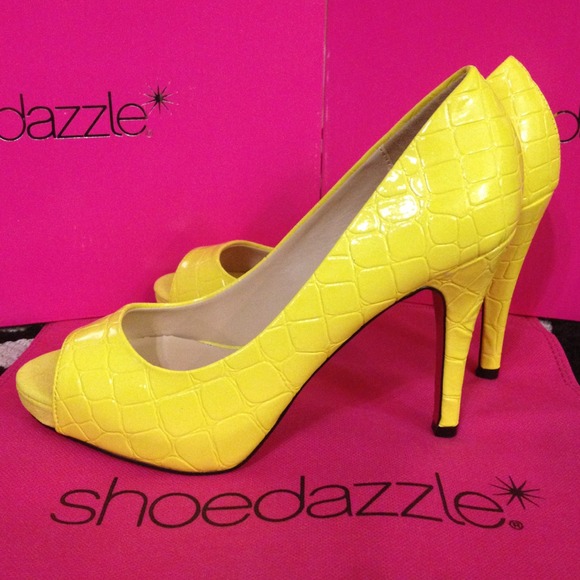 Shoedazzle Shoes - Lyra - Yellow by Shoedazzle